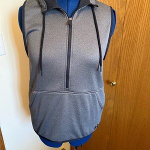 Under Armour Black and Gray ColdGear Hoodie